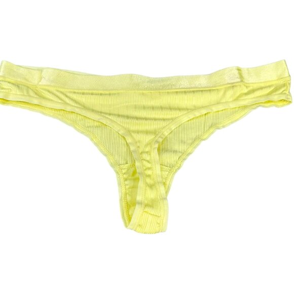 Aeropostale Women's Size Medium Panty Thong Seamless Yellow New Without Tags - Picture 2 of 9